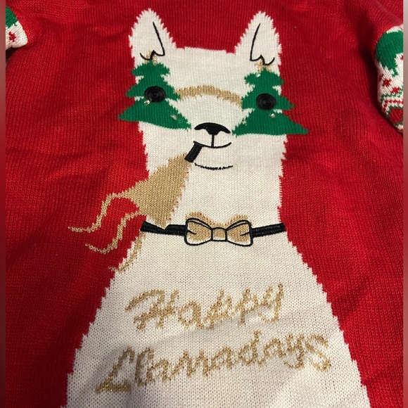 Lama Christmas sweater, size medium, super festive and cute - Picture 9 of 9